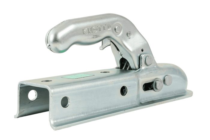 Attelage à boule KNOTT KQ14-B pour remorque 1400 kg avec timon carré de 60 mm