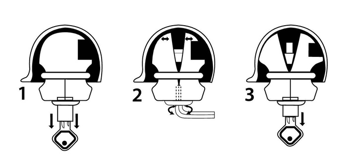Boule antivol pour tête d'attelage 50 mm