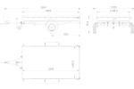 Remorque voiture 264x150 UNITRAILER GARDEN 265 KIPP avec ridelles grillagées, arceau H-800 et bâche grise
