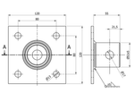 Adaptateur de support de manivelle SIMOL S.29317 support de cric S.170033