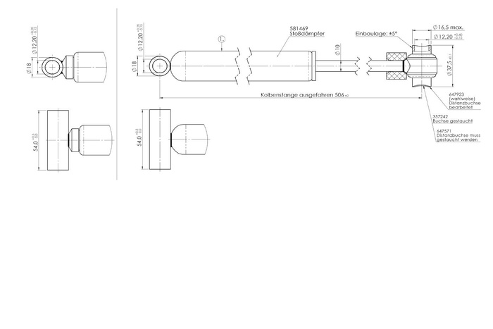 Amortisseur de tête d'attelage remorque AL-KO 251S 2700 kg - nouveau modèle