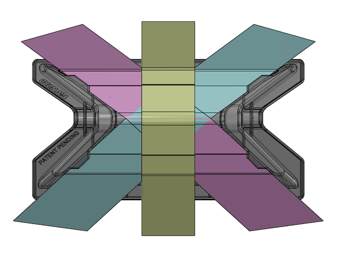 Coin de protection pour la fixation de sangles de transport PLASTEX KP CROSS