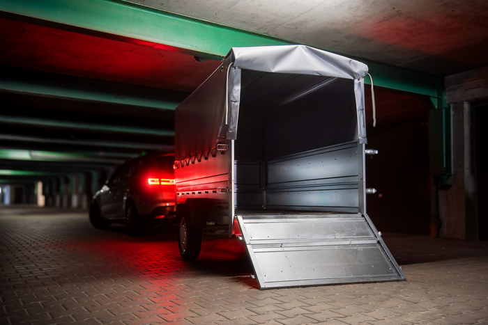 Remorque haute avec rehausses de ridelles et bâche haute - 2,30 x 1,25 m - Garden Trailer 230 KIPP