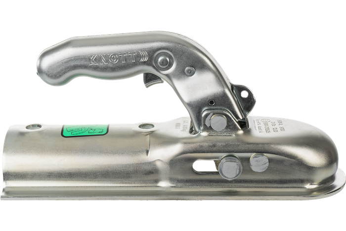 Attelage à boule KNOTT K14-A pour remorque de 1400kg avec timon tubulaire de 50mm