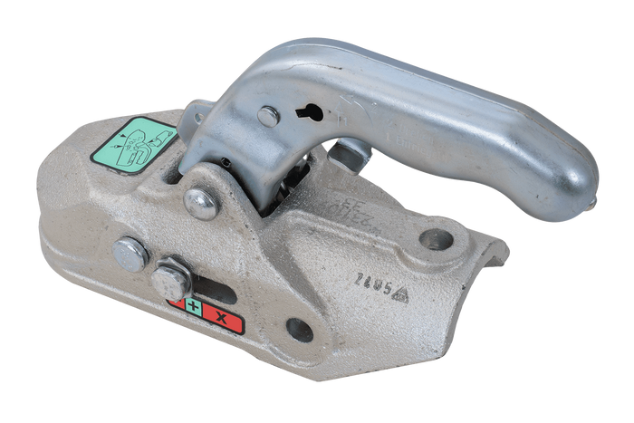 Attelage à boule KNOTT K27-B pour remorque de 2 700 kg avec timon tubulaire de 45 mm, en fonte