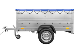 Remorque permis B avec rehausses et bâche plate Garden Trailer 201 KIPP 500 kg 200 x 125 cm