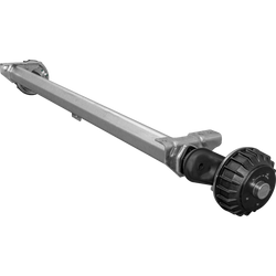 Essieu freiné AL-KO COMPACT pour remorque / dépanneuse 1500kg 1600mm 2050mm 5x112