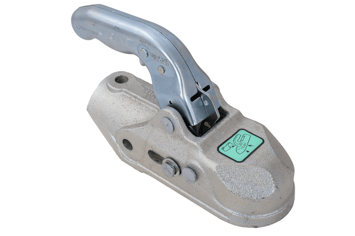 Attelage à boule KNOTT K27-B pour remorque de 2 700 kg avec timon tubulaire de 45 mm, en fonte