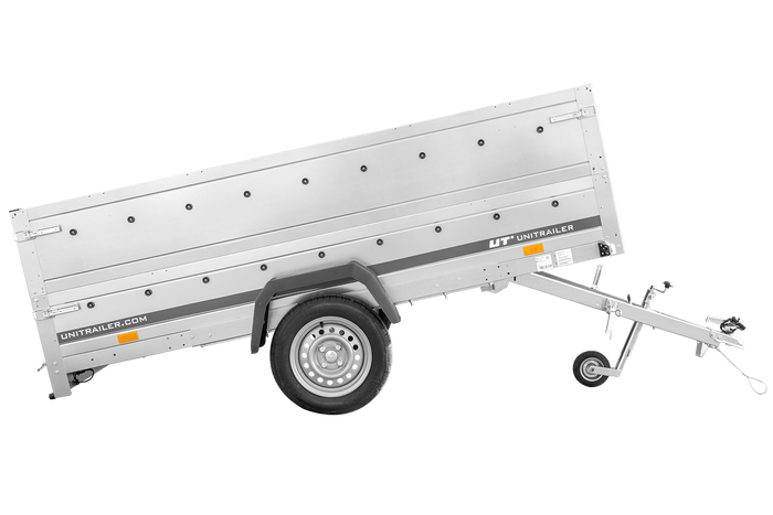 Remorque voiture 264x150 UNITRAILER GARDEN 265 KIPP avec ridelles supplémentaires