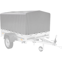 Bâche pour arceau h-800 UNITRAILER remorque 200x125cm GARDEN 201 KIPP